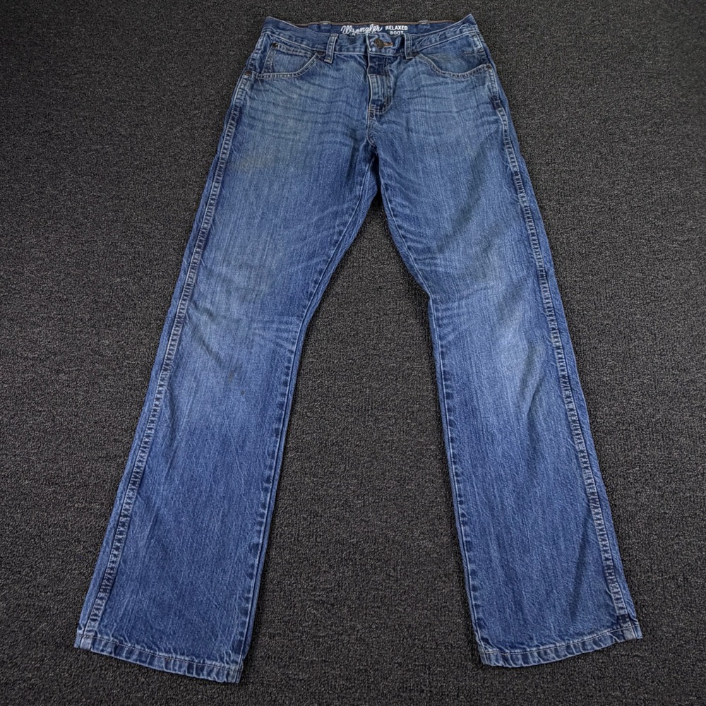 Wrangler Jeans Mens 30x32 Retro Relaxed Boot Blue 10WRT20TB Denim Pants